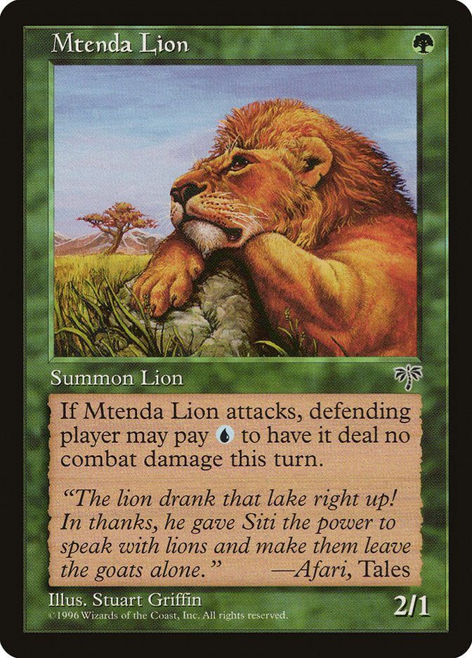 Mtenda Lion [Mirage] | Gamers Paradise
