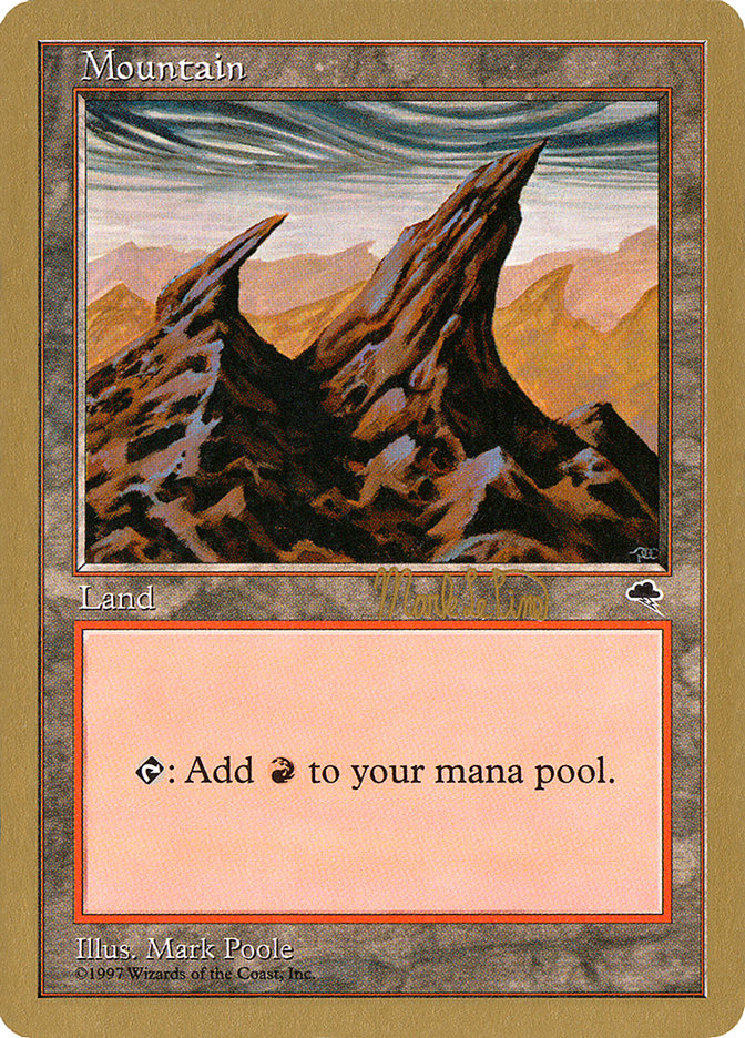 Mountain (mlp344) (Mark Le Pine) [World Championship Decks 1999] | Gamers Paradise