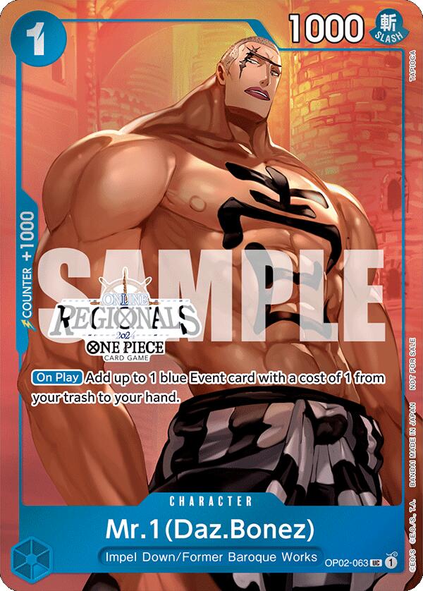 Mr.1 (Daz.Bonez) (Online Regional 2024 Vol. 3) [One Piece Promotion Cards] | Gamers Paradise