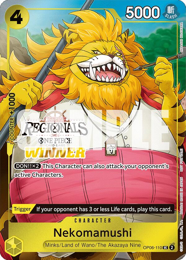 Nekomamushi (Offline Regional 2024 Vol. 3) [Winner] [One Piece Promotion Cards] | Gamers Paradise