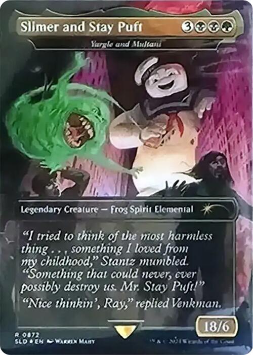 Slimer and Stay Puft - Yargle and Multani (Rainbow Foil) [Secret Lair Drop Series] | Gamers Paradise