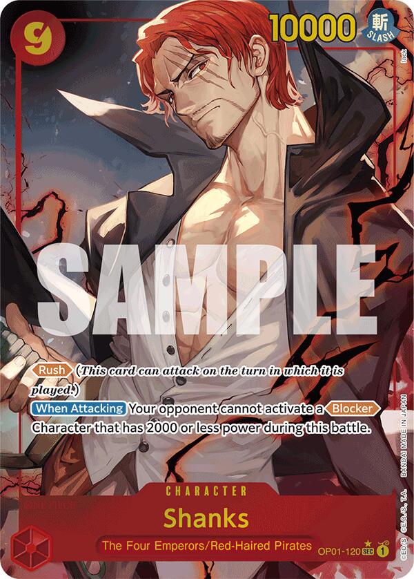 Shanks (OP01-120) (Alternate Art) [Premium Booster -The Best-] | Gamers Paradise