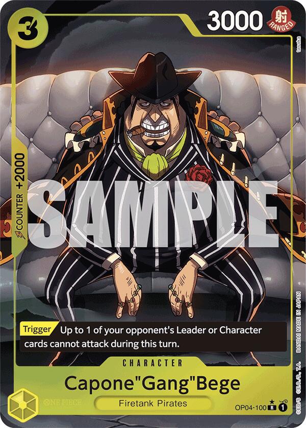 Capone"Gang"Bege (OP04-100) (Alternate Art) [Premium Booster -The Best-] | Gamers Paradise