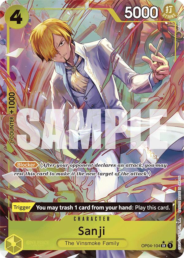 Sanji (OP04-104) (Alternate Art) [Premium Booster -The Best-] | Gamers Paradise