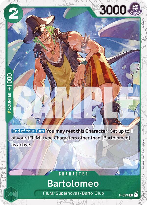 Bartolomeo (P-029) (Jolly Roger Foil) [Premium Booster -The Best-] | Gamers Paradise