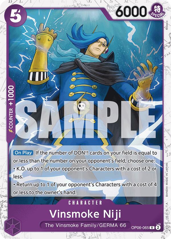 Vinsmoke Niji (OP06-065) (Jolly Roger Foil) [Premium Booster -The Best-] | Gamers Paradise