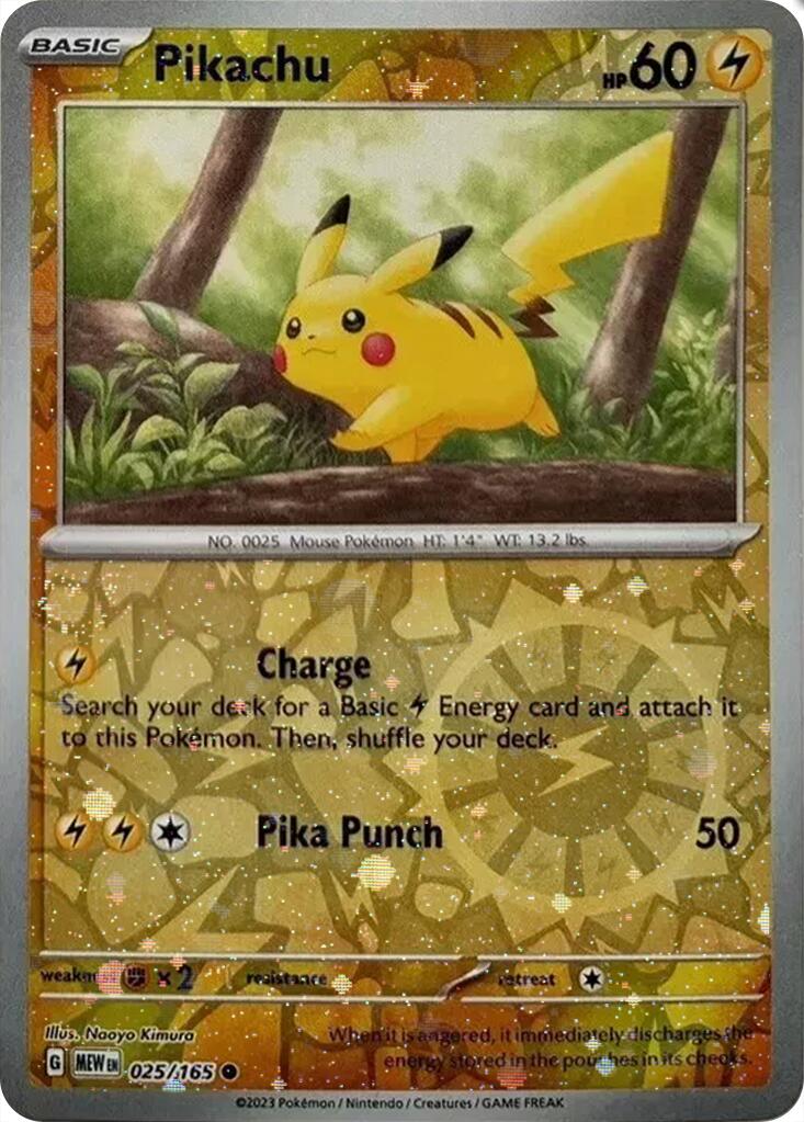 Pikachu (025/165) (Cosmos Holo) (Costco Exclusive) [Miscellaneous Cards] | Gamers Paradise