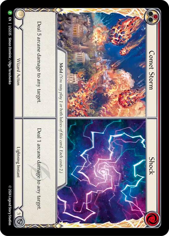 Comet Storm // Shock [LGS335] (Promo)  Cold Foil | Gamers Paradise