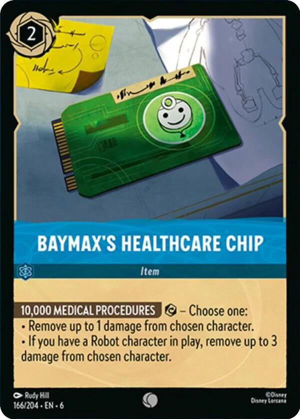 Baymax's Healthcare Chip (166/204) [Azurite Sea] | Gamers Paradise