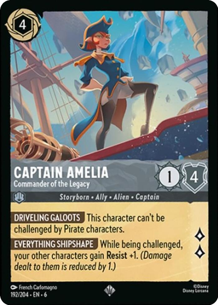 Captain Amelia - Commander of the Legacy (192/204) [Azurite Sea] | Gamers Paradise