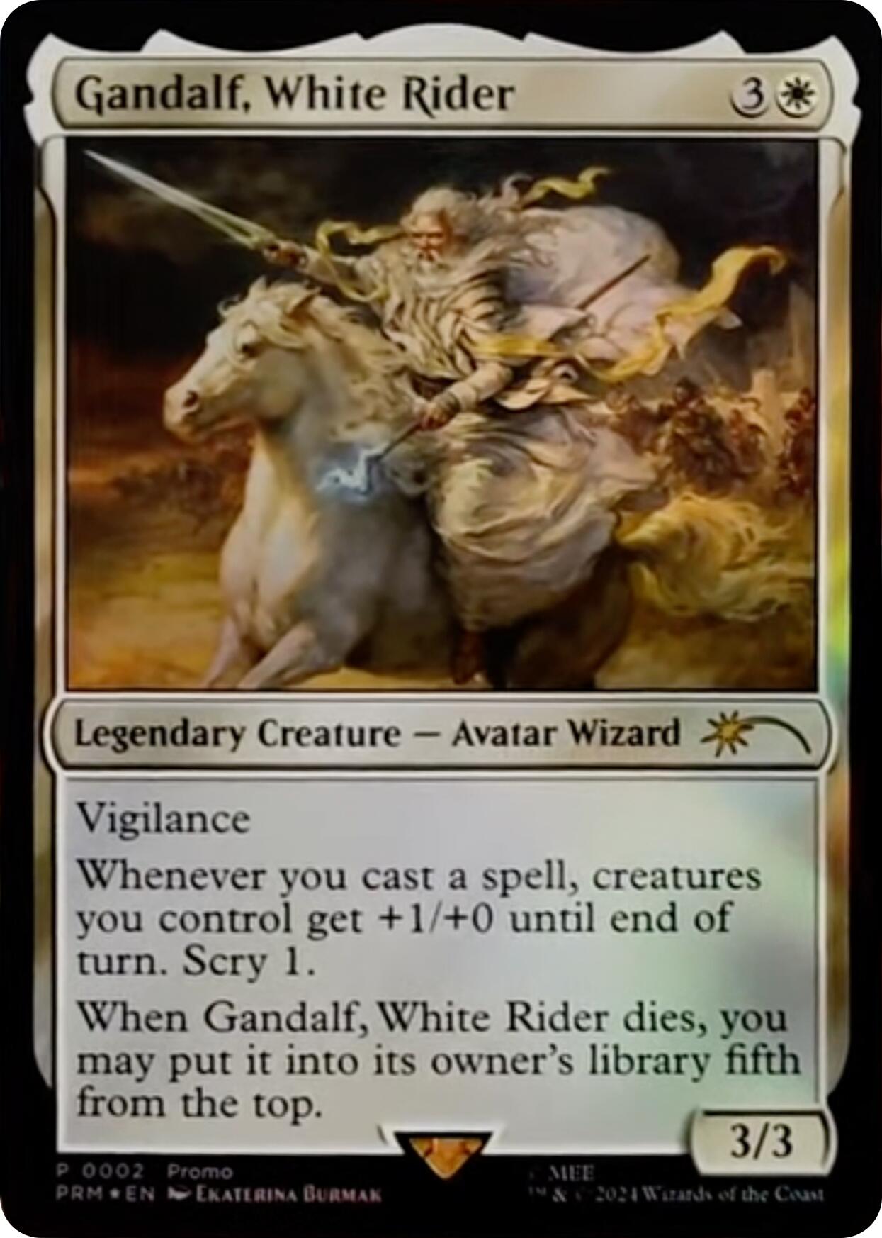 Gandalf, White Rider [Resale Promos] | Gamers Paradise