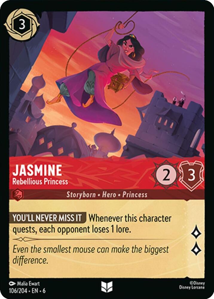Jasmine - Rebellious Princess (106/204) [Azurite Sea] | Gamers Paradise