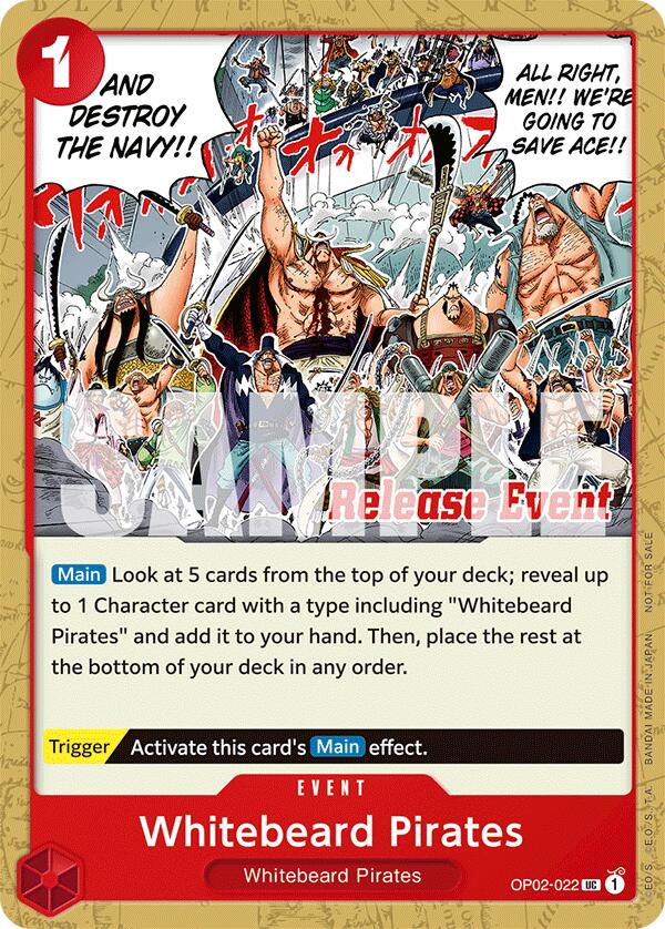 Whitebeard Pirates (ST15 - ST20 Release Event Pack) [One Piece Promotion Cards] | Gamers Paradise