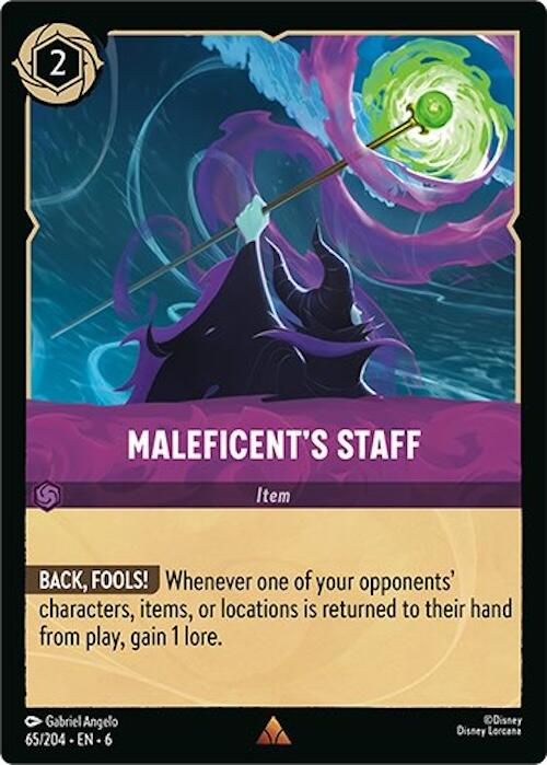 Maleficent's Staff (65/204) [Azurite Sea] | Gamers Paradise