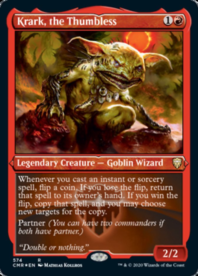 Krark, the Thumbless (Etched) [Commander Legends] | Gamers Paradise