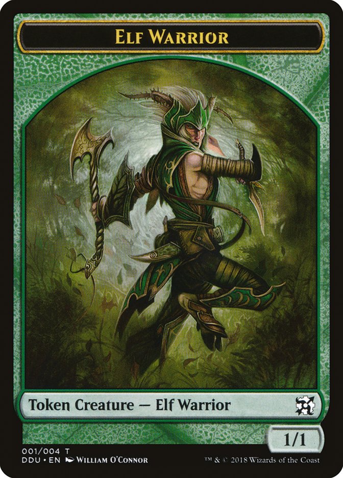 Elf Warrior Token [Duel Decks: Elves vs. Inventors Tokens] | Gamers Paradise