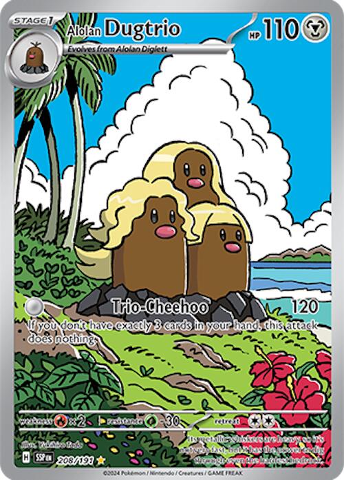 Alolan Dugtrio (208/191) [Scarlet & Violet: Surging Sparks] | Gamers Paradise