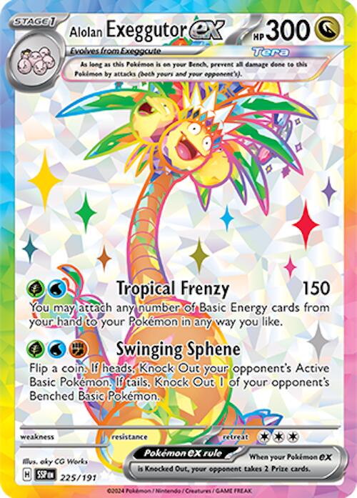 Alolan Exeggutor ex (225/191) [Scarlet & Violet: Surging Sparks] | Gamers Paradise