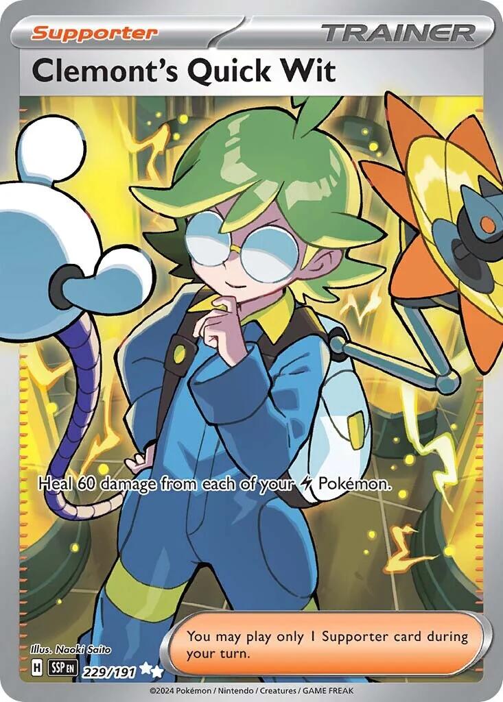 Clemont's Quick Wit (229/191) [Scarlet & Violet: Surging Sparks] | Gamers Paradise