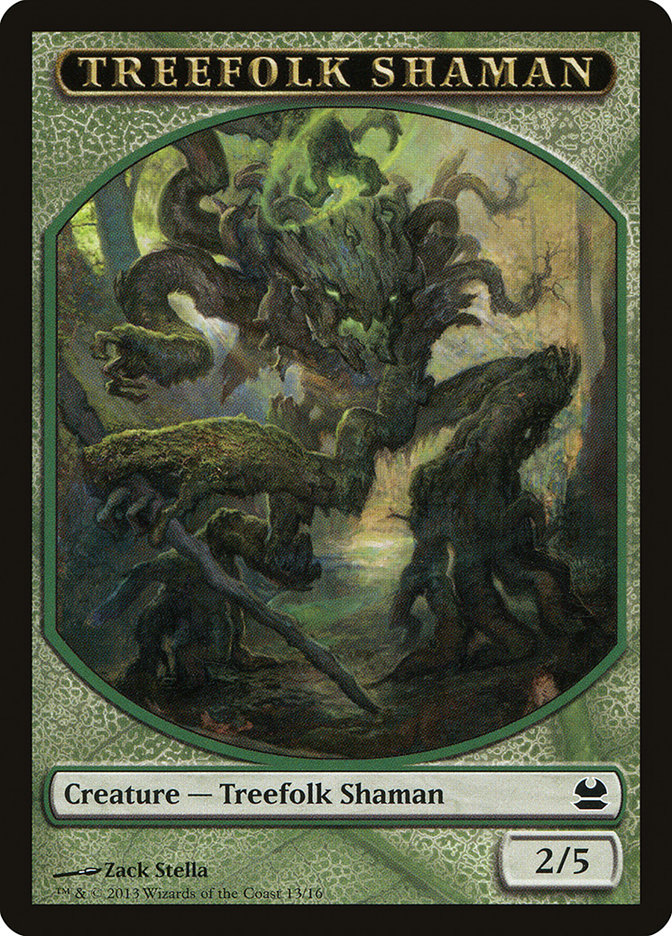 Treefolk Shaman Token [Modern Masters Tokens] | Gamers Paradise