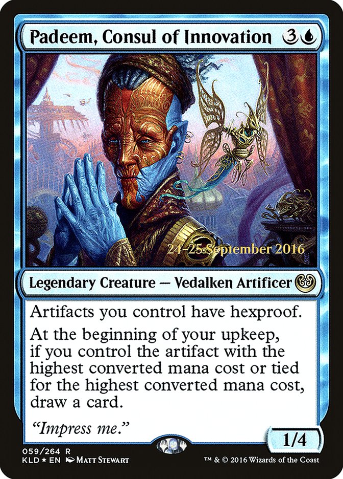 Padeem, Consul of Innovation [Kaladesh Prerelease Promos] | Gamers Paradise