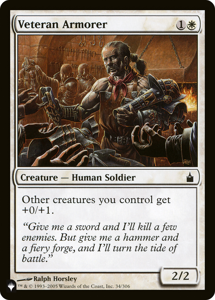 Veteran Armorer [The List Reprints] | Gamers Paradise