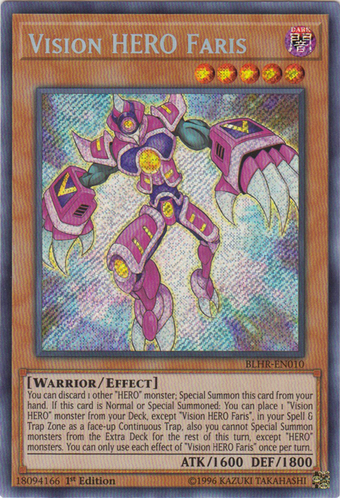 Vision Hero Faris [BLHR-EN010] Secret Rare | Gamers Paradise