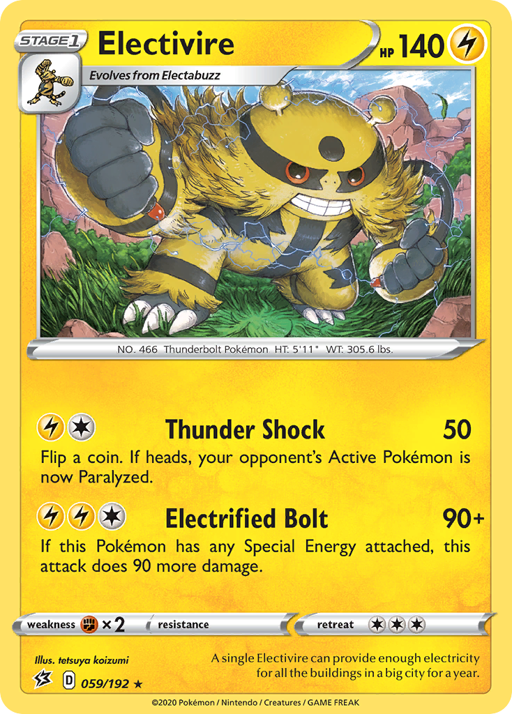 Electivire (059/192) [Sword & Shield: Rebel Clash] | Gamers Paradise