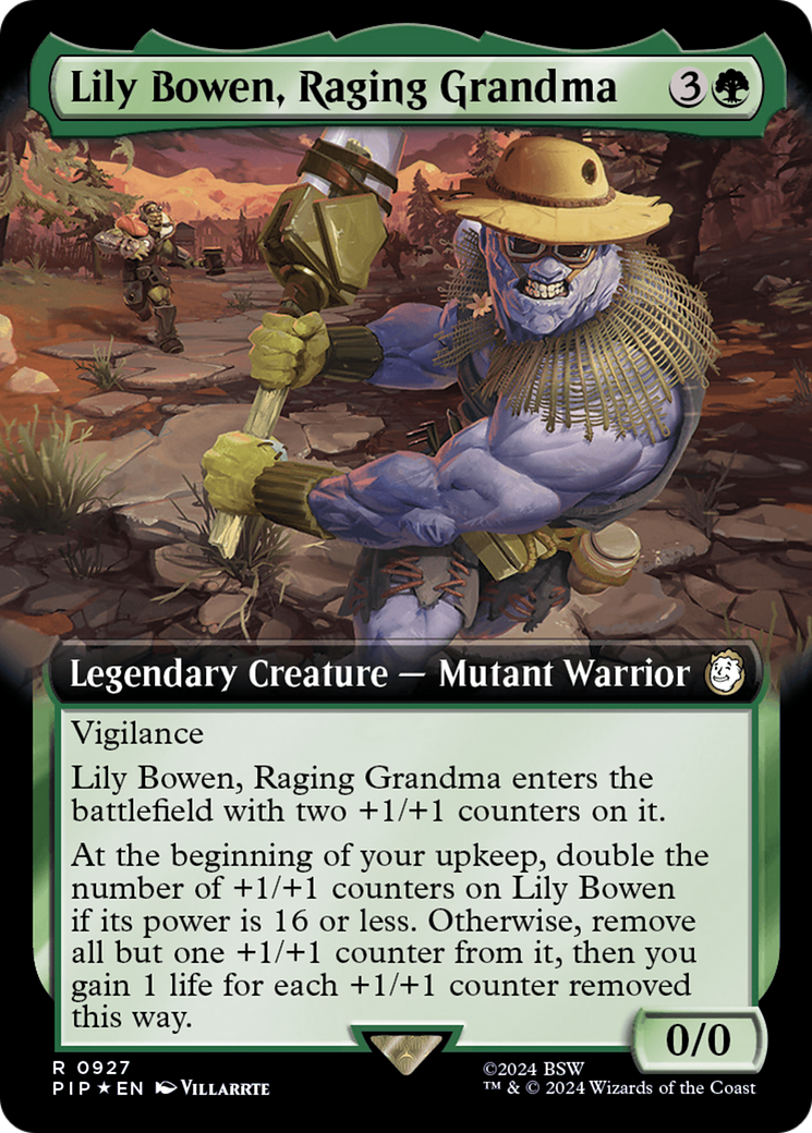 Lily Bowen, Raging Grandma (Extended Art) (Surge Foil) [Fallout] | Gamers Paradise