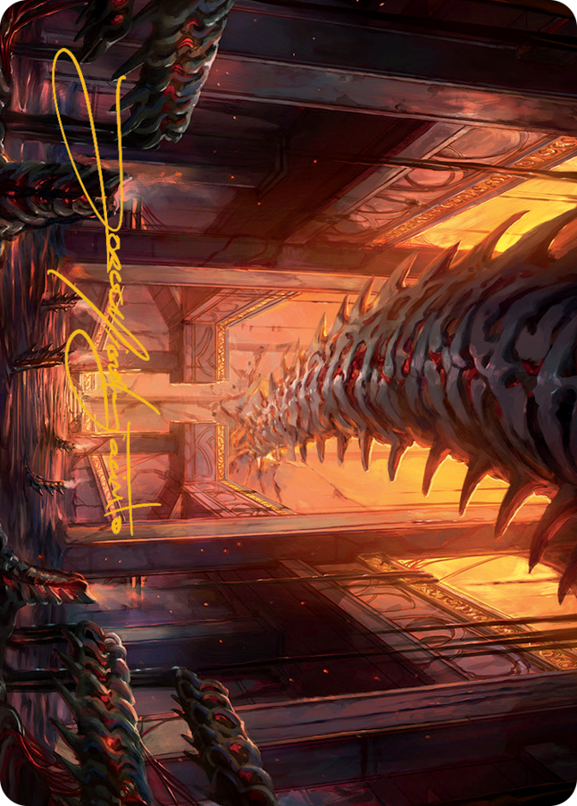 Bloodfell Caves Art Card (Gold-Stamped Signature) [March of the Machine Art Series] | Gamers Paradise