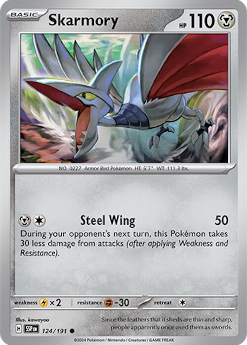Skarmory (124/191) [Scarlet & Violet: Surging Sparks] | Gamers Paradise