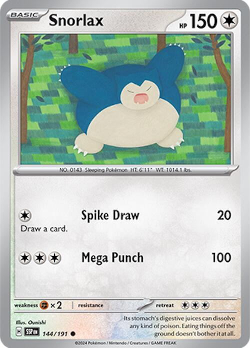 Snorlax (144/191) [Scarlet & Violet: Surging Sparks] | Gamers Paradise