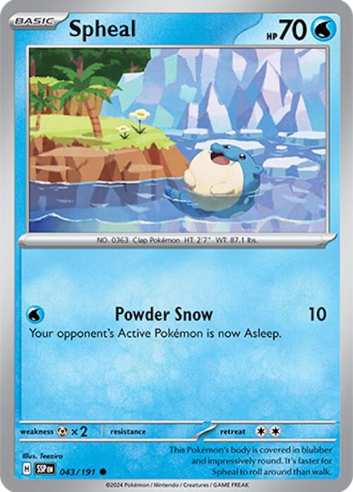 Spheal (043/191) [Scarlet & Violet: Surging Sparks] | Gamers Paradise