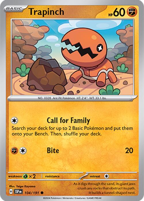 Trapinch (104/191) [Scarlet & Violet: Surging Sparks] | Gamers Paradise