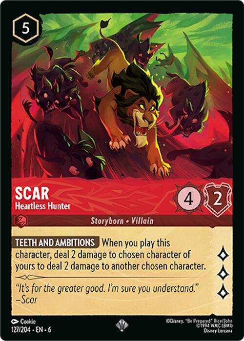 Scar - Heartless Hunter (127/204) [Azurite Sea] | Gamers Paradise
