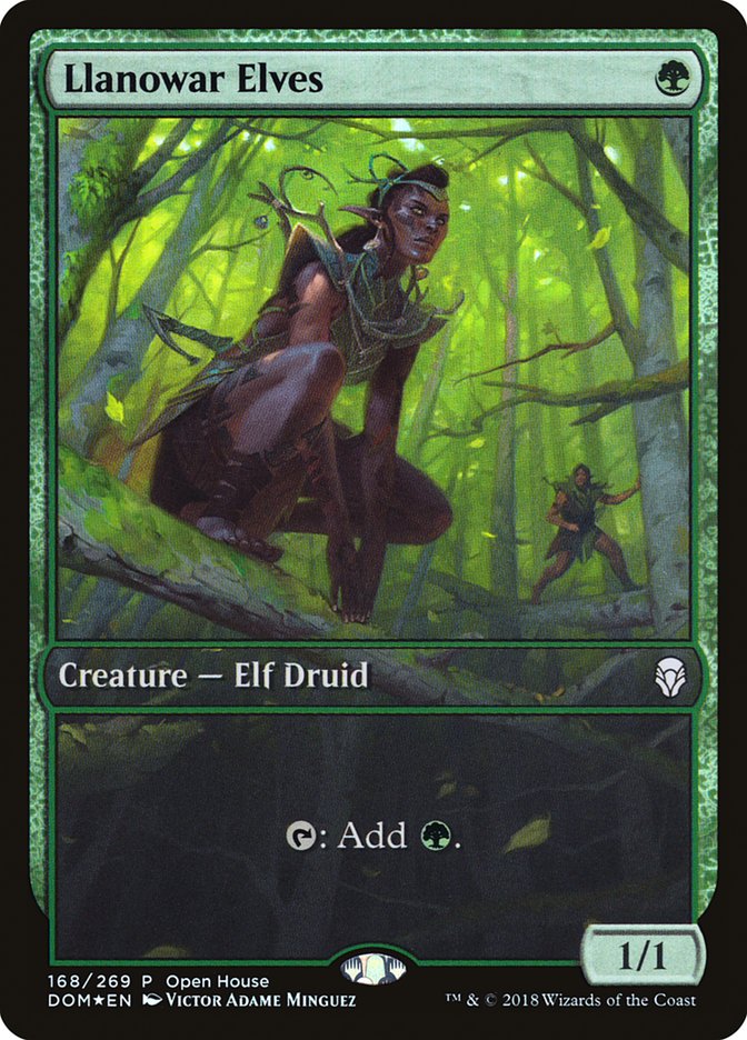 Llanowar Elves (Open House) [Dominaria Promos] | Gamers Paradise