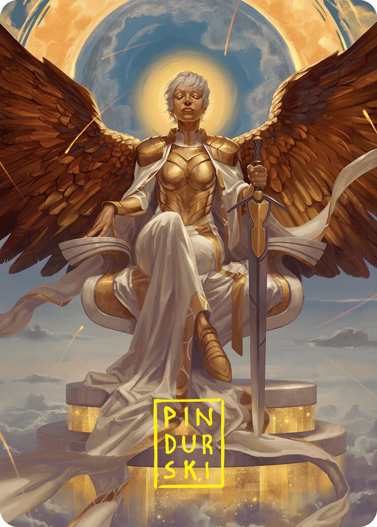 Herald of Eternal Dawn Art Card (27/54) (Gold-Stamped Signature) [Foundations Art Series] | Gamers Paradise