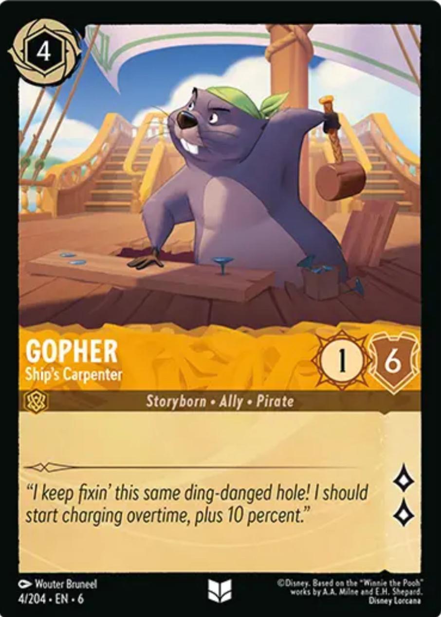 Gopher - Ship's Carpenter (4/204) [Azurite Sea] | Gamers Paradise