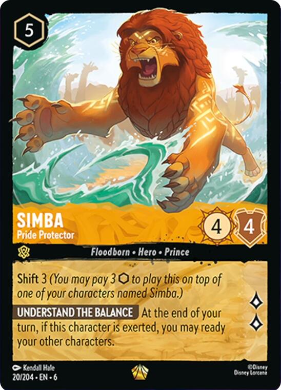 Simba - Pride Protector (20/204) [Azurite Sea] | Gamers Paradise