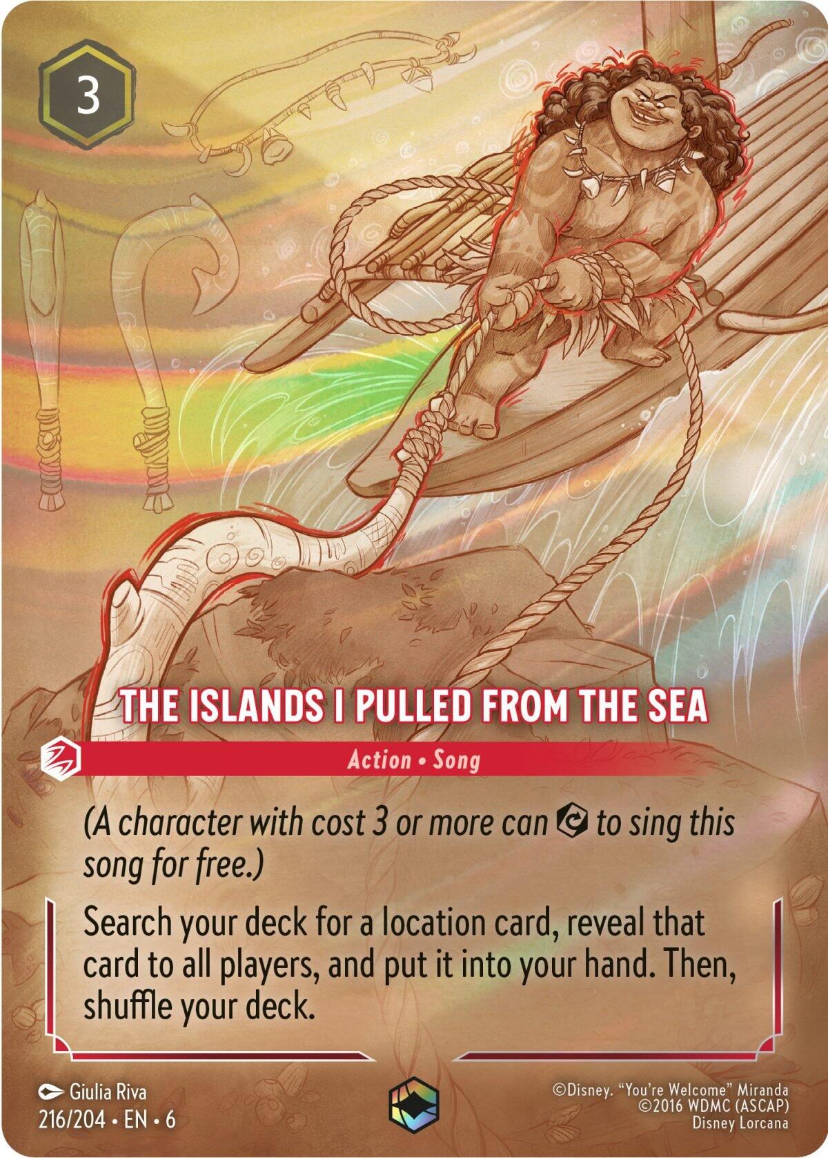 The Islands I Pulled From The Sea (Enchanted) (216/204) [Azurite Sea] | Gamers Paradise