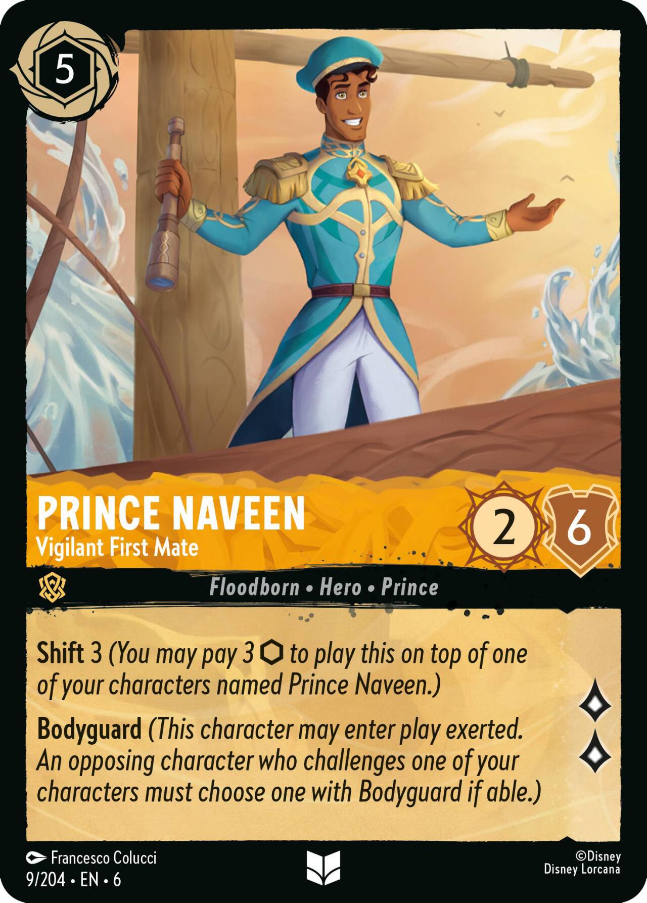 Prince Naveen - Vigilant First Mate (9/204) [Azurite Sea] | Gamers Paradise