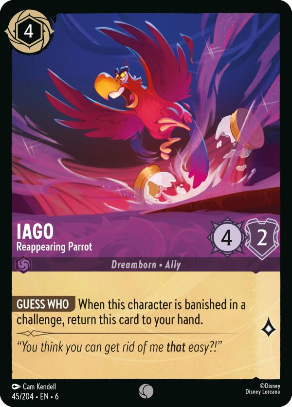Iago - Reappearing Parrot (45/204) [Azurite Sea] | Gamers Paradise