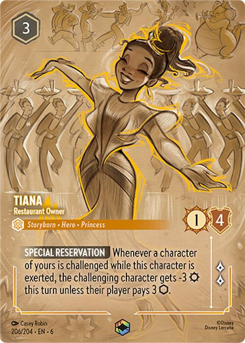 Tiana - Restaurant Owner (Enchanted) (206/204) [Azurite Sea] | Gamers Paradise