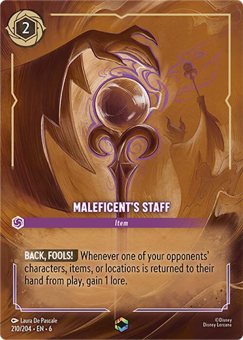 Maleficent's Staff (Enchanted) (210/204) [Azurite Sea] | Gamers Paradise