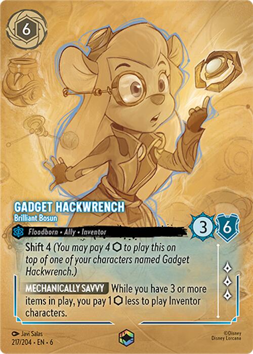 Gadget Hackwrench - Brilliant Bosun (Enchanted) (217/204) [Azurite Sea] | Gamers Paradise