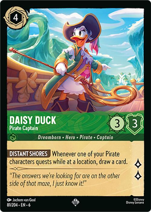 Daisy Duck - Pirate Captain (81/204) [Azurite Sea] | Gamers Paradise