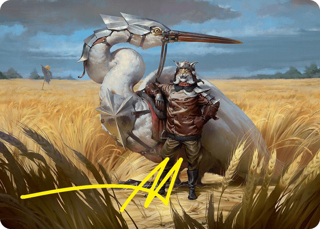 Skyknight Squire Art Card (4/54) (Gold-Stamped Signature) [Foundations Art Series] | Gamers Paradise