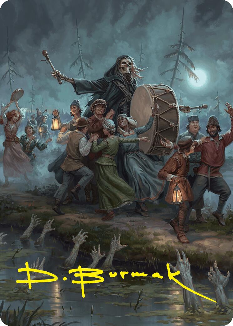 Blasphemous Edict Art Card (35/54) (Gold-Stamped Signature) [Foundations Art Series] | Gamers Paradise