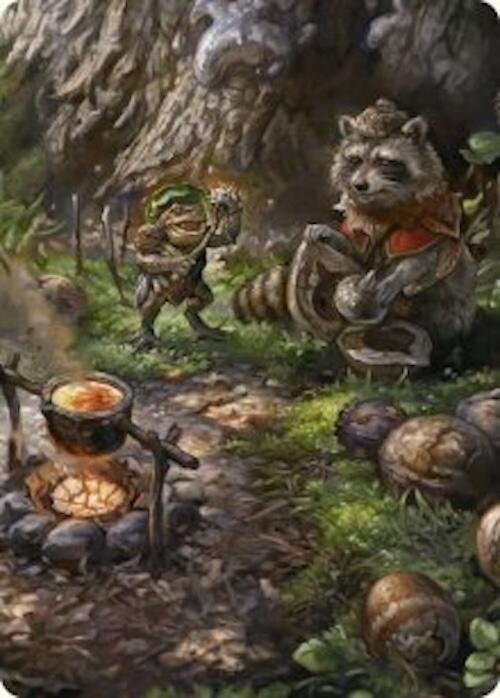Sylvan Scavenging Art Card (46/54) [Foundations Art Series] | Gamers Paradise