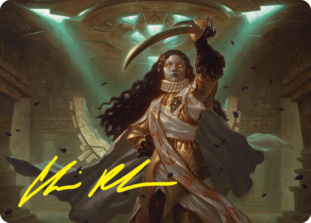Elenda, Saint of Dusk Art Card (15/54) (Gold-Stamped Signature) [Foundations Art Series] | Gamers Paradise
